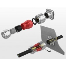 Quick-release sealed connector - DH-24-С03PE-03-001A