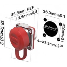 Quick-release sealed connector - DH-24-J02SX-03-435