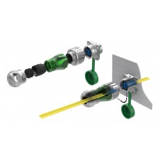 Sealed optical connector LC duplex - DH-24-C/LC/016/PE-43-1m