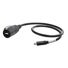 Waterproof connector plug+socket TYPE-C GEN1
