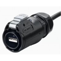 USB Plug Waterproof Connector - LP-24-C/USB2/016/PE-41-001