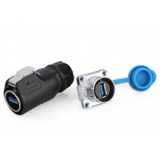 USB Plug Waterproof Connector - LP-24-C/USB2/016/PE-41-001