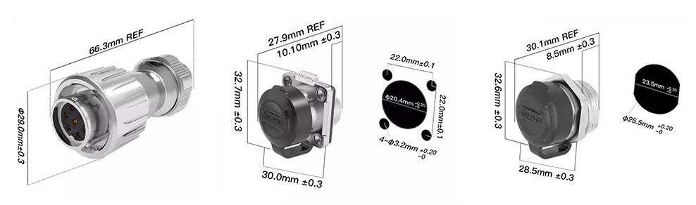 Hermetic connector DZ-20