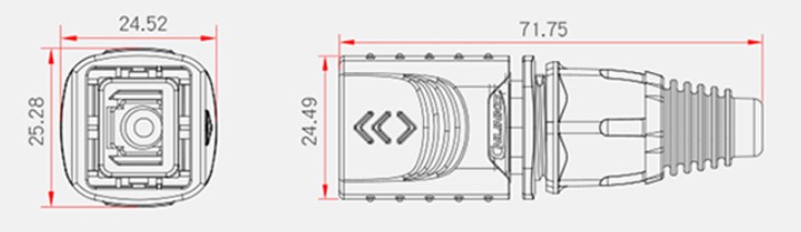 Sealed RJ45 connector