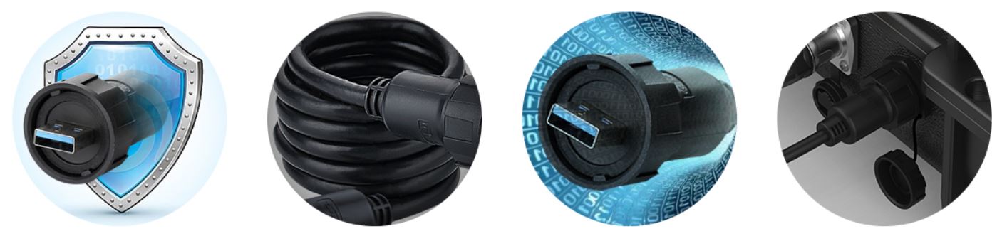 Sealed USB connector